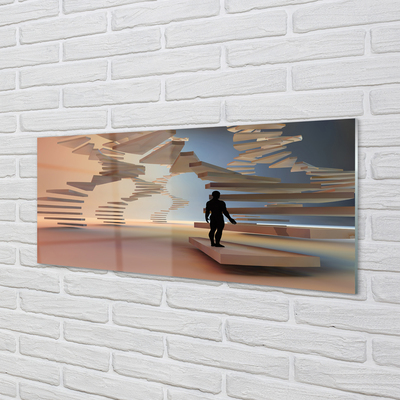 Quadro acrílico Escadas 3D