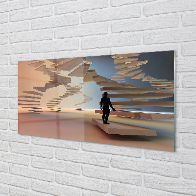 Quadro acrílico Escadas 3D
