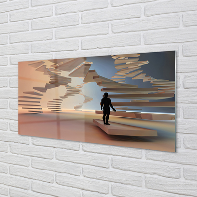 Quadro acrílico Escadas 3D