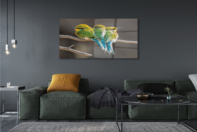 Quadro acrílico Pássaros em um galho