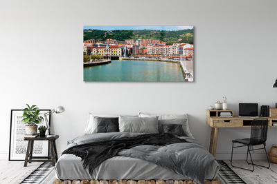 Quadro acrílico Espanha Cidade Montanhas Rio