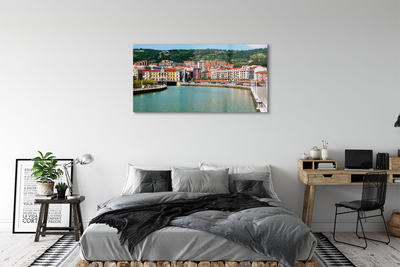 Quadro acrílico Espanha Cidade Montanhas Rio