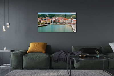 Quadro acrílico Espanha Cidade Montanhas Rio