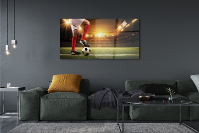 Pintura acrílica Pernas do estádio de futebol