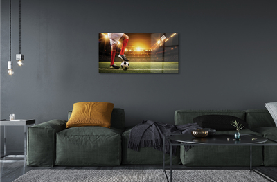 Pintura acrílica Pernas do estádio de futebol