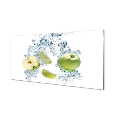 Quadro acrílico Água, maçã picada