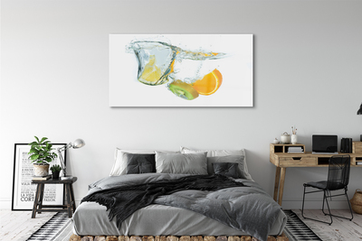 Pintura acrílica Água de kiwi e laranja