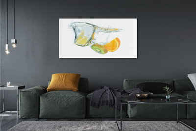 Pintura acrílica Água de kiwi e laranja