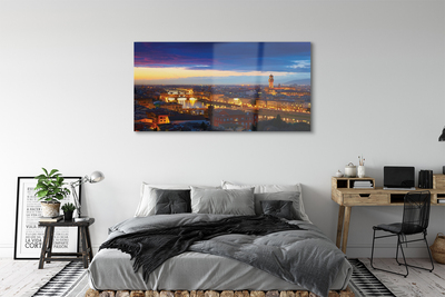 Quadro acrílico Pontes noturnas panorâmicas da Itália