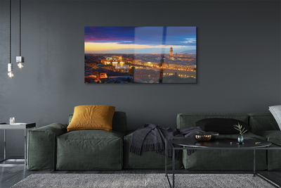 Quadro acrílico Pontes noturnas panorâmicas da Itália