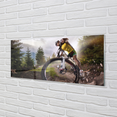Pintura acrílica Mountain Cloud Bike