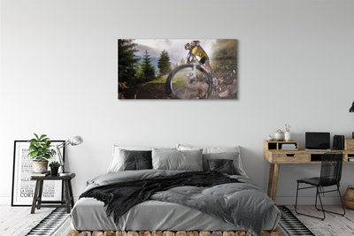 Pintura acrílica Mountain Cloud Bike