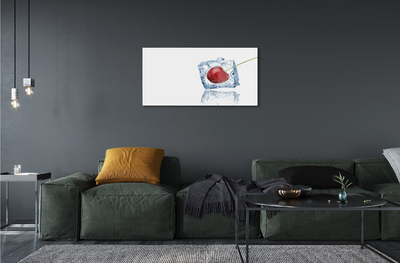 Pintura acrílica Cubo de gelo de cereja