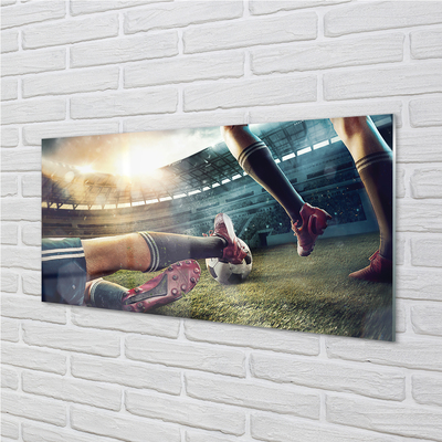 Quadro acrílico Chuteiras de estádio de futebol