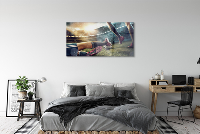 Quadro acrílico Chuteiras de estádio de futebol