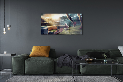 Quadro acrílico Chuteiras de estádio de futebol