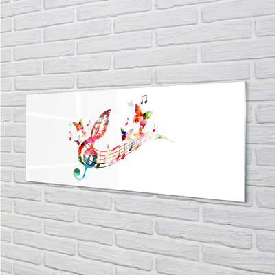 Pintura acrílica Notas coloridas de borboletas