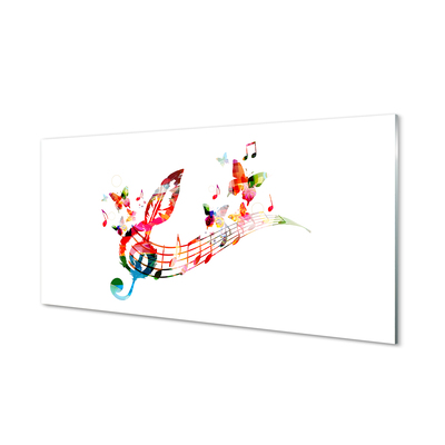 Pintura acrílica Notas coloridas de borboletas