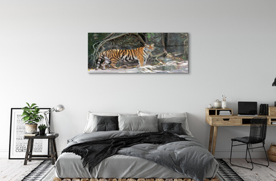 Pintura acrílica Tigre da selva