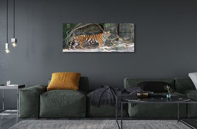 Pintura acrílica Tigre da selva