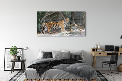 Pintura acrílica Tigre da selva