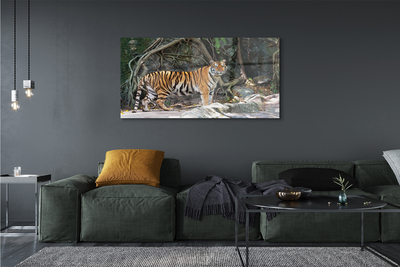Pintura acrílica Tigre da selva