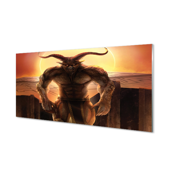 Quadro acrílico Figura do pôr do sol