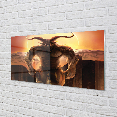 Quadro acrílico Figura do pôr do sol