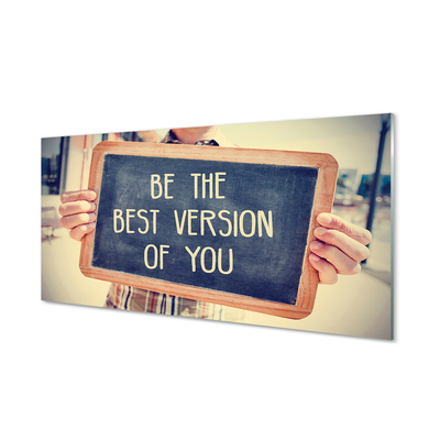 Pintura acrílica Placa de inscrição