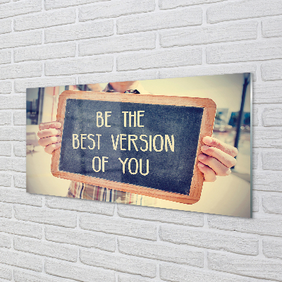 Pintura acrílica Placa de inscrição