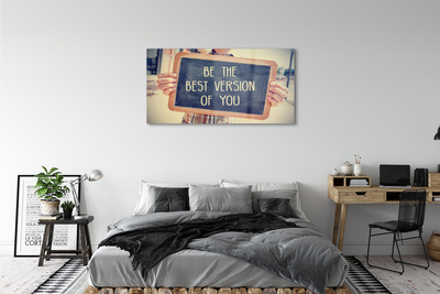 Pintura acrílica Placa de inscrição