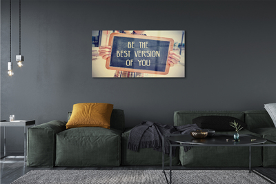 Pintura acrílica Placa de inscrição