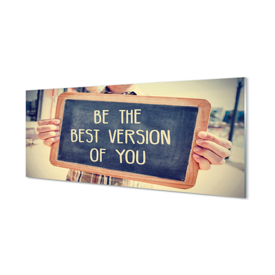 Pintura acrílica Placa de inscrição