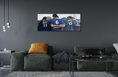 Quadro acrílico Jogadores de futebol