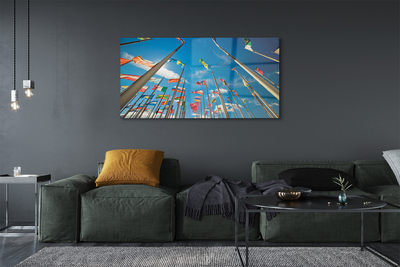 Quadro acrílico Várias bandeiras