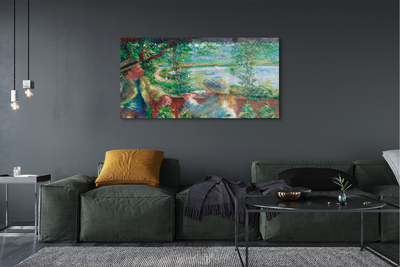 Quadro acrílico À Beira da Água - Pierre Auguste Renoir