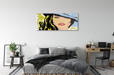 Pintura acrílica Chapéu de mulher