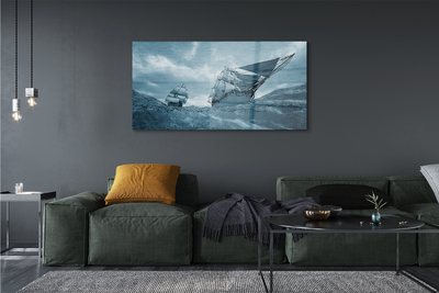 Quadro acrílico Navio de tempestade céu mar