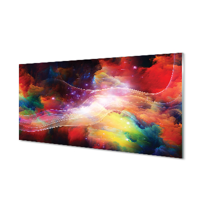 Pintura acrílica Fractais de ondas abstratas