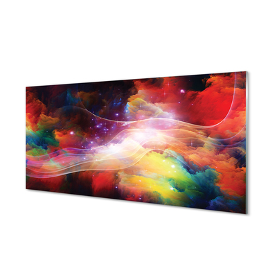 Pintura acrílica Fractais de ondas abstratas