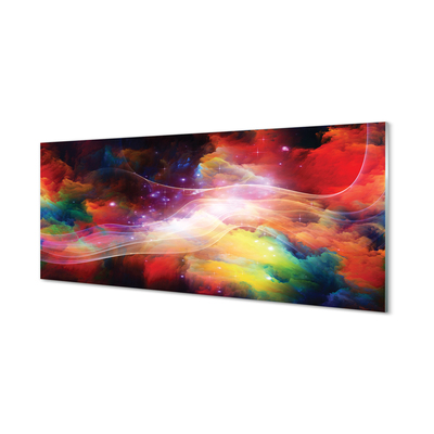 Pintura acrílica Fractais de ondas abstratas