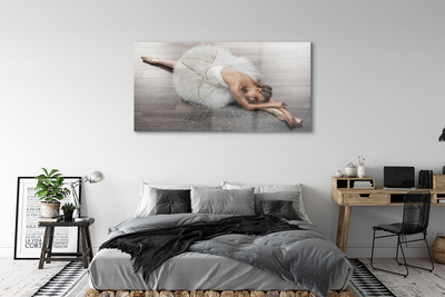 Pintura acrílica Vestido de bailarina branco feminino