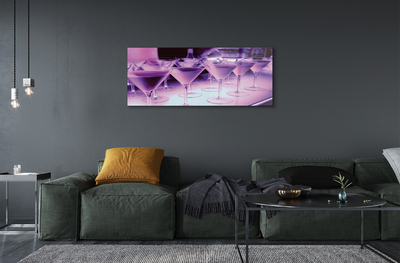 Quadro acrílico Coquetéis em copos