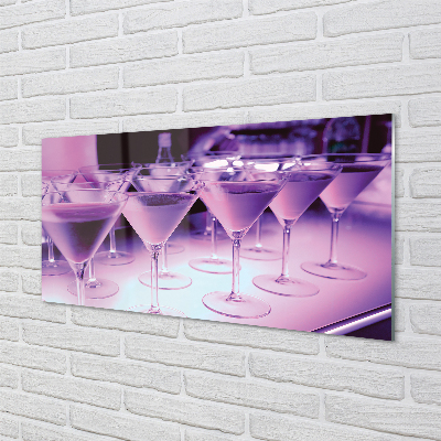 Quadro acrílico Coquetéis em copos