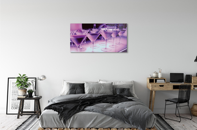 Quadro acrílico Coquetéis em copos