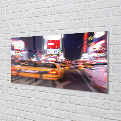 Pintura acrílica Carro cidade luz