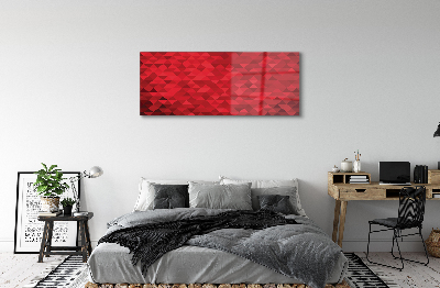 Pintura acrílica Padrão de triângulo vermelho