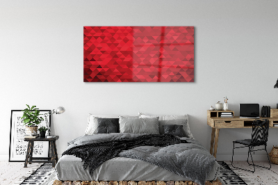 Pintura acrílica Padrão de triângulo vermelho
