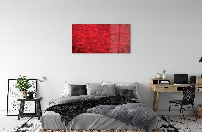 Pintura acrílica Padrão de triângulo vermelho
