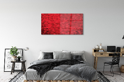 Pintura acrílica Padrão de triângulo vermelho